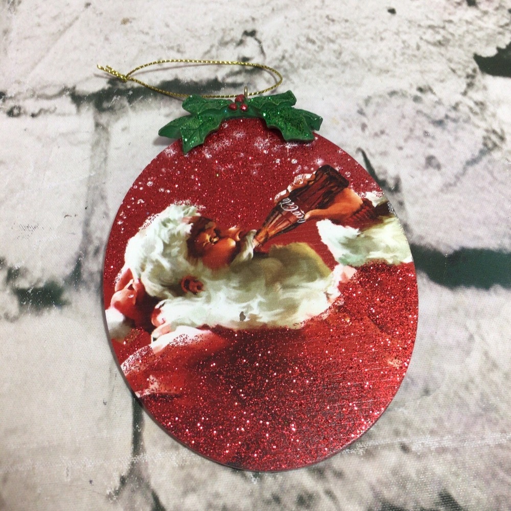 Cocoa-Cola Christmas Ornament Santa Claus For Sparkling Holidays Advertising